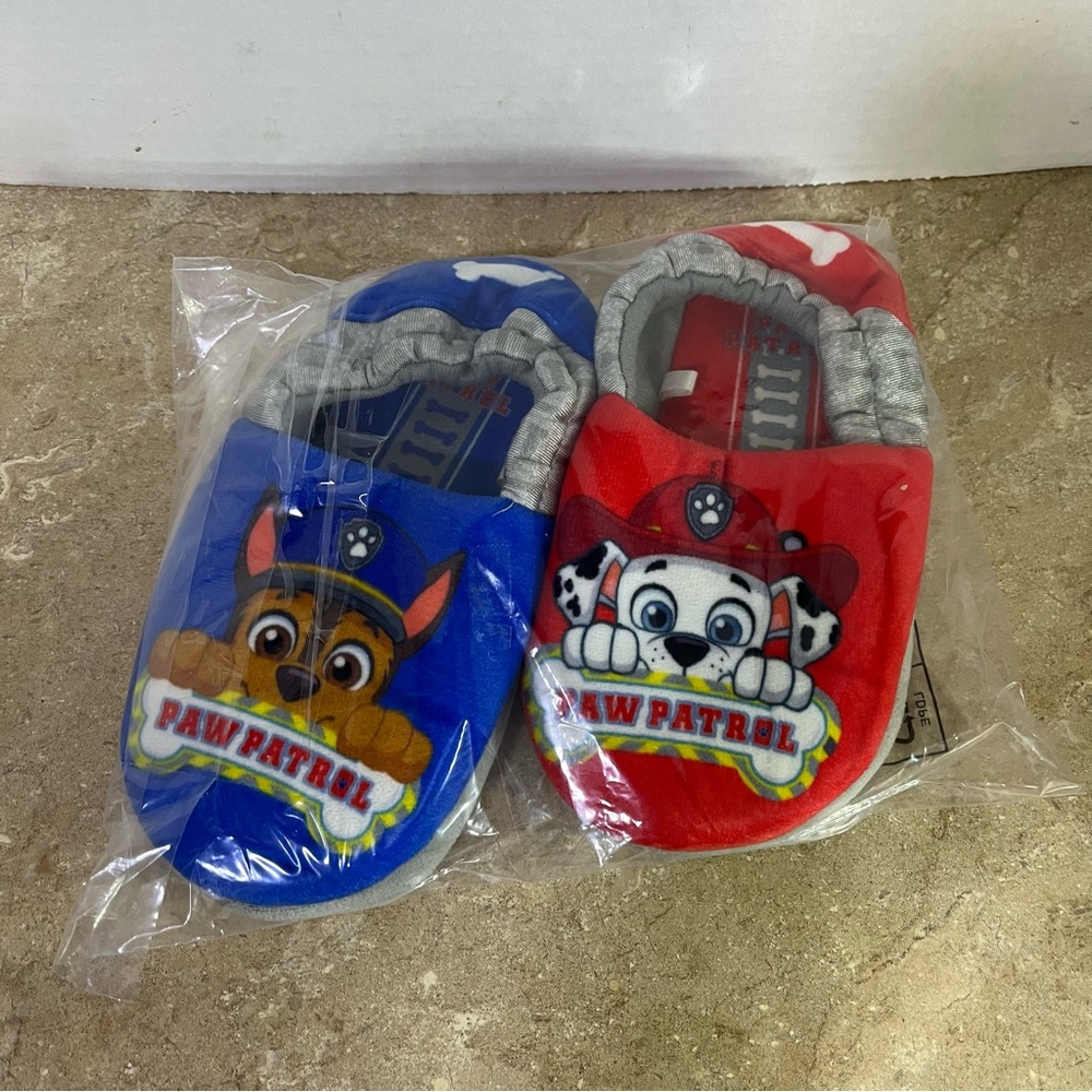 Paw Patrol Kids Slippers - Blue and Red